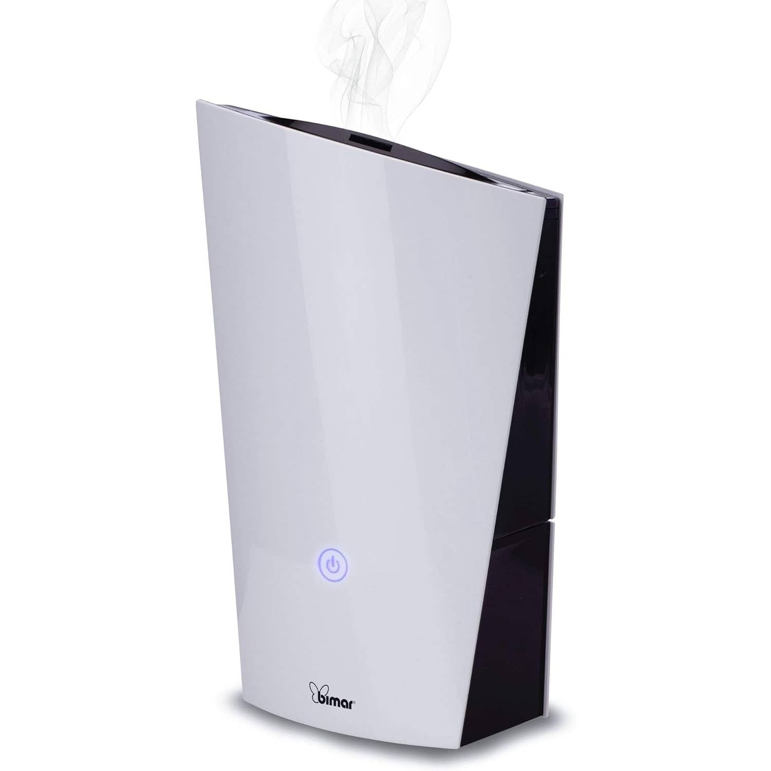 Bimar UM5 Umidificatore Ultrasuoni per Ambiente 1,3L, Silenzioso, Vaporizzatore Nebbia, Purificatore Aria con 2 modalità di Vapore, Automatico, per Bambino, Rinfrescante, Casa e Ufficio, Diffusore